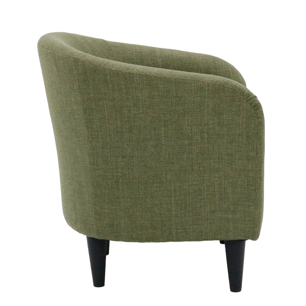 Tub Rolled Arm Accent Chair - Blake Moss
