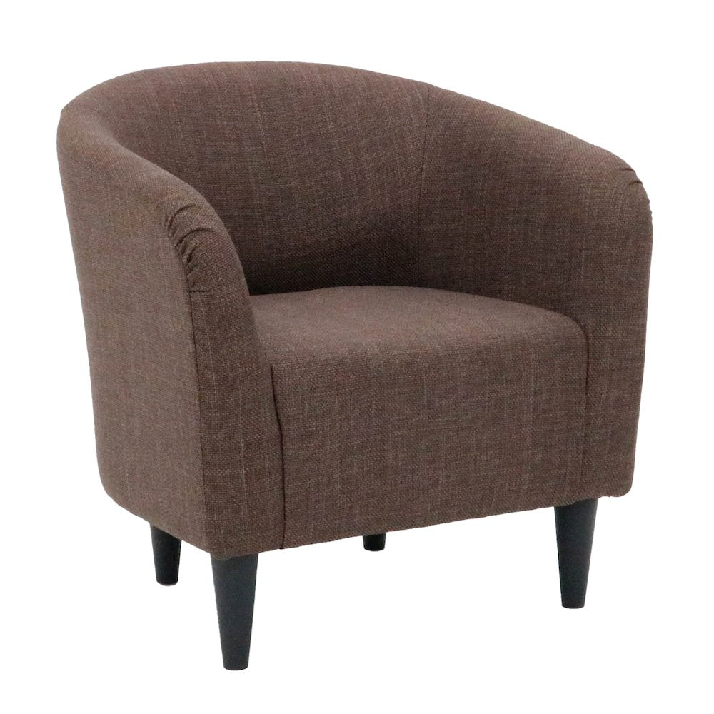 Tub Rolled Arm Accent Chair - Blake Truffle