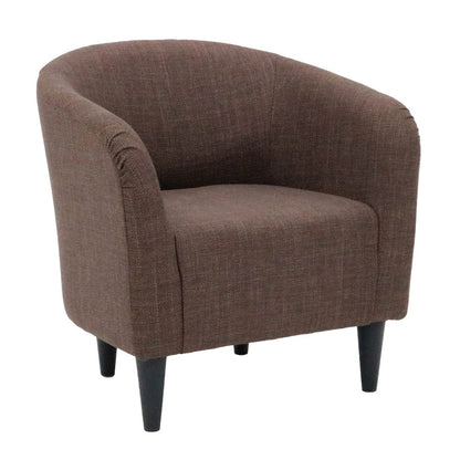 Tub Rolled Arm Accent Chair - Blake Truffle