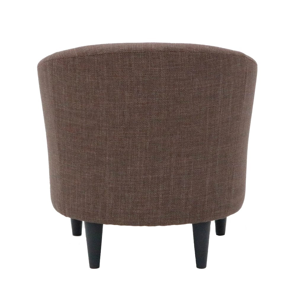 Tub Rolled Arm Accent Chair - Blake Truffle