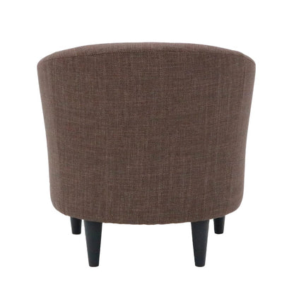 Tub Rolled Arm Accent Chair - Blake Truffle