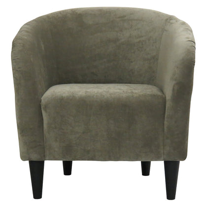 Tub Rolled Arm Accent Chair - Elizabeth Platinum