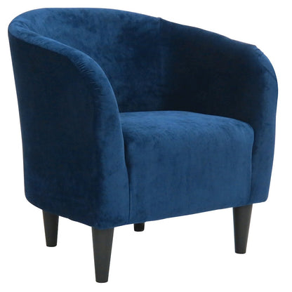 Tub Rolled Arm Accent Chair - Elizabeth Royal Blue