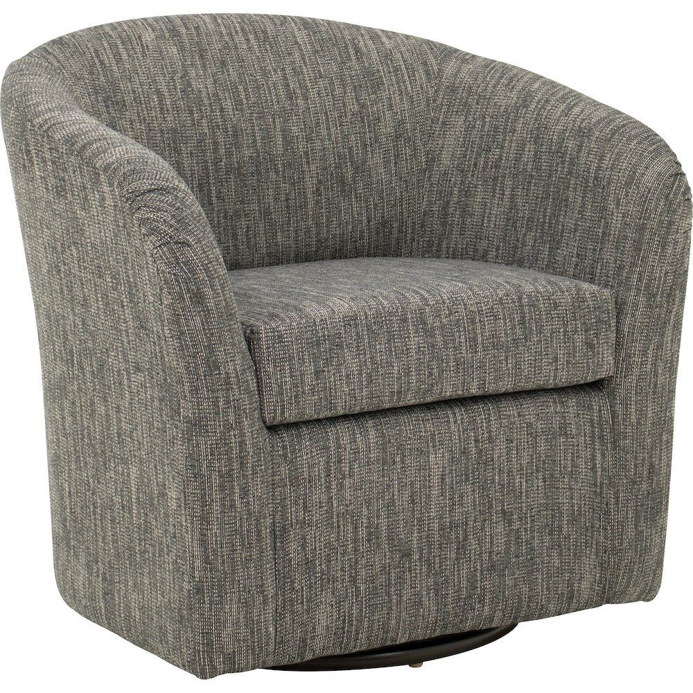 Tub Swivel Chair  - Hampden Charcoal