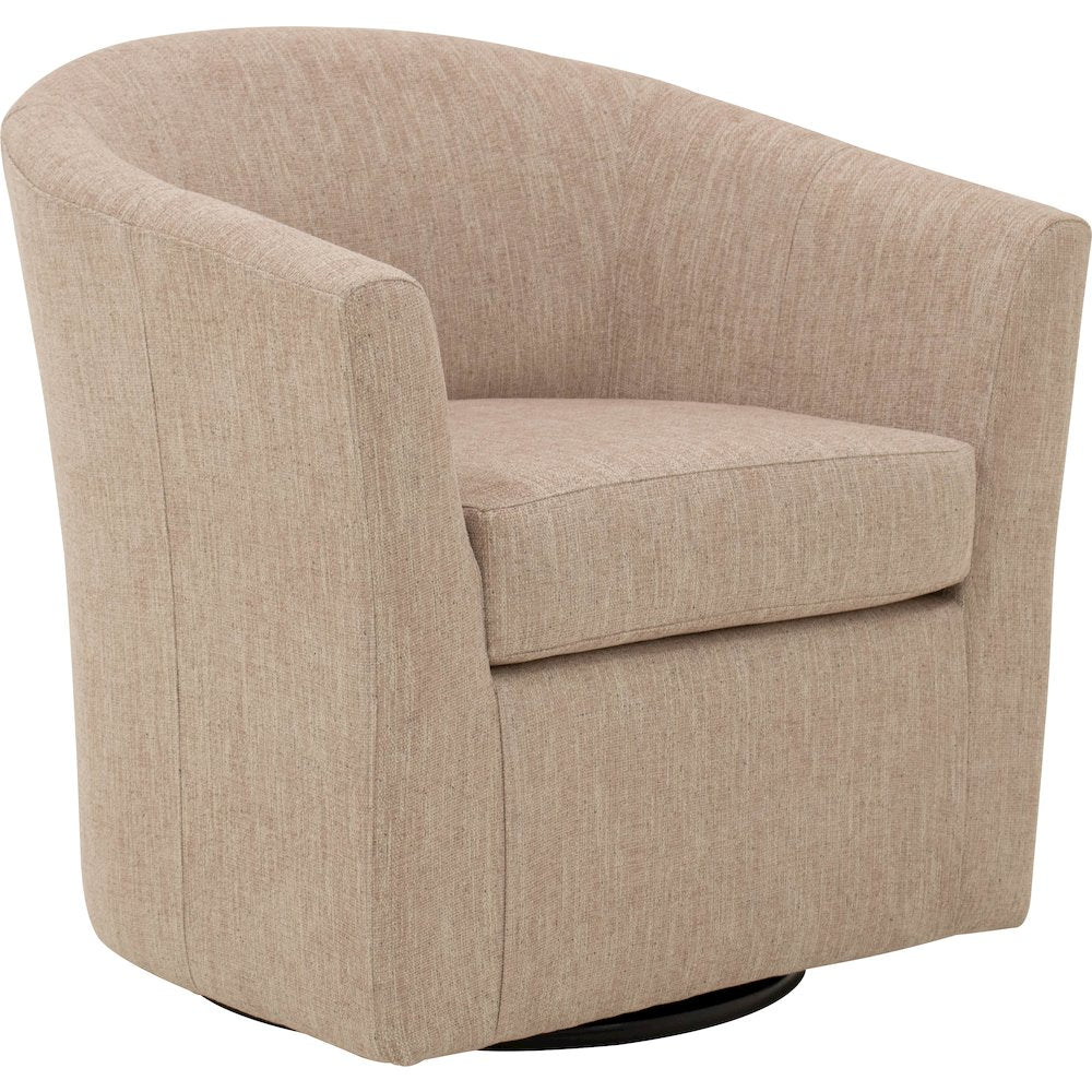 Windsor Swivel Chair  - Hampden Blush Pink