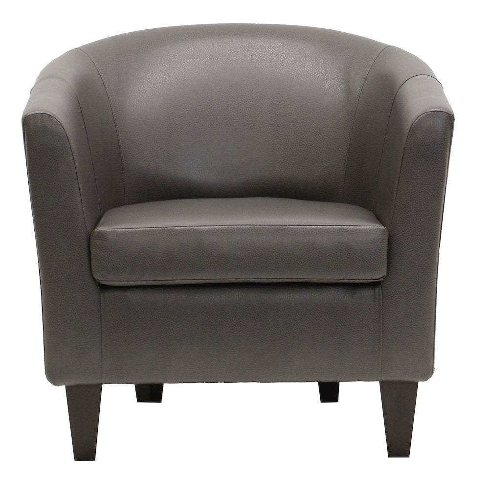 Winko Barrell Chair - Leatherette Brown