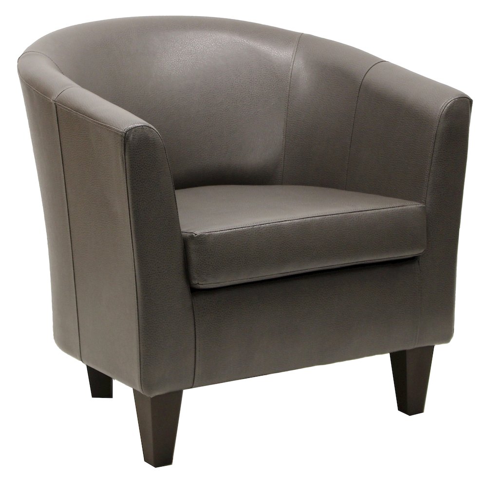 Winko Barrell Chair - Leatherette Brown