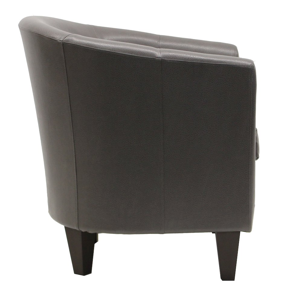 Winko Barrell Chair - Leatherette Brown