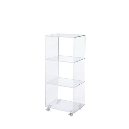 Clear Acrylic 3-Tier Open Display Bookshelf Lucite