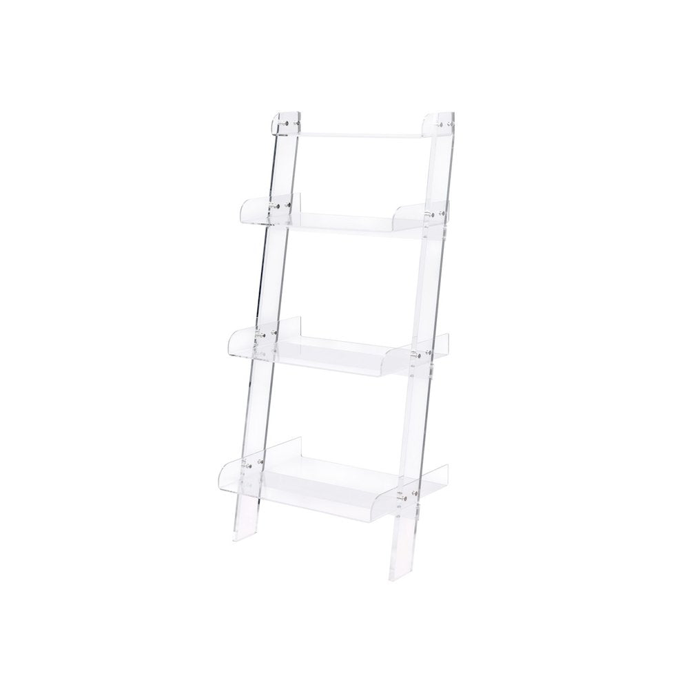 Clear Lucite Acrylic 4-Tier Tall Bookshelf Display