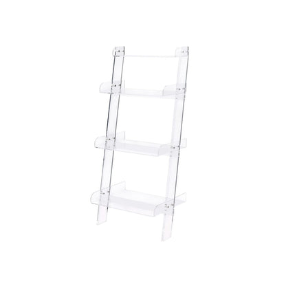 Clear Lucite Acrylic 4-Tier Tall Bookshelf Display