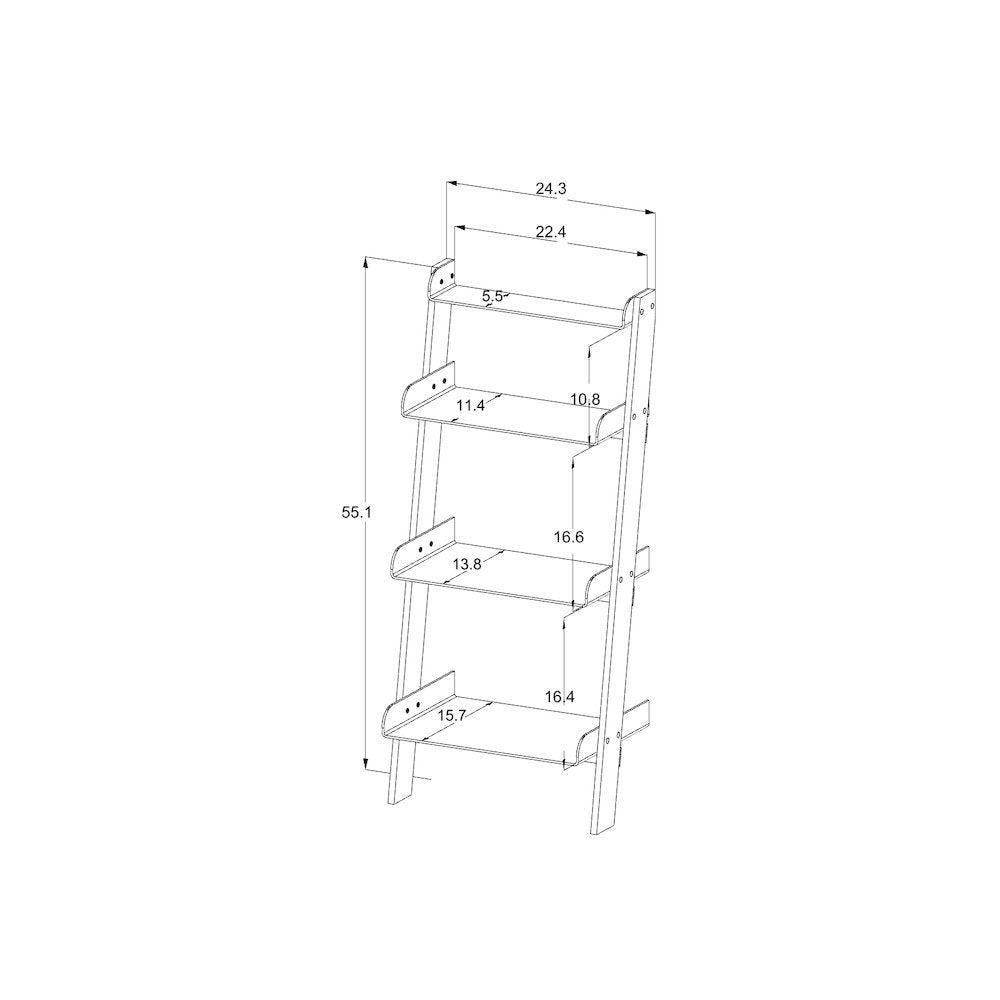Clear Lucite Acrylic 4-Tier Tall Bookshelf Display