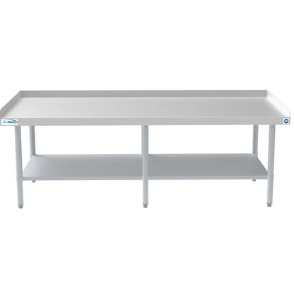 30" x 72" 16-Gauge Stainless Steel Equipment Stand with Galvanized Undershelf,
