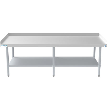 30" x 72" 16-Gauge Stainless Steel Equipment Stand with Galvanized Undershelf,