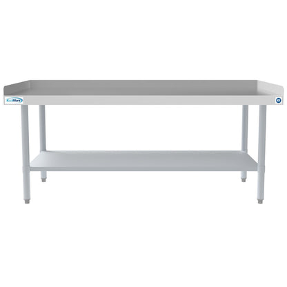 30" x 60" 16-Gauge Stainless Steel Equipment Stand with Galvanized Undershelf,