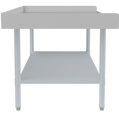 30" x 60" 16-Gauge Stainless Steel Equipment Stand with Galvanized Undershelf,