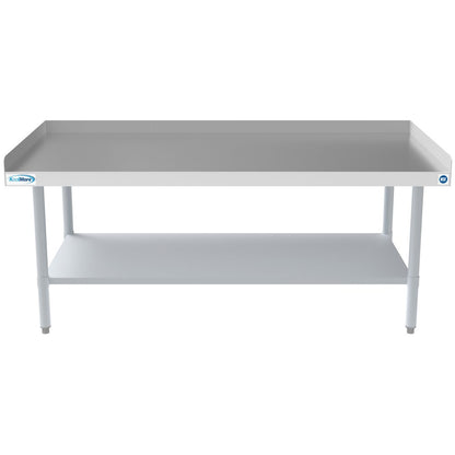 30" x 60" 16-Gauge Stainless Steel Equipment Stand with Galvanized Undershelf,