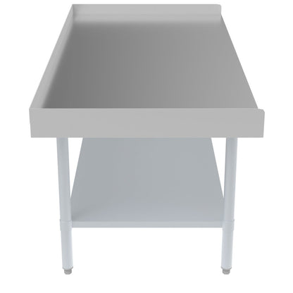30" x 60" 16-Gauge Stainless Steel Equipment Stand with Galvanized Undershelf,