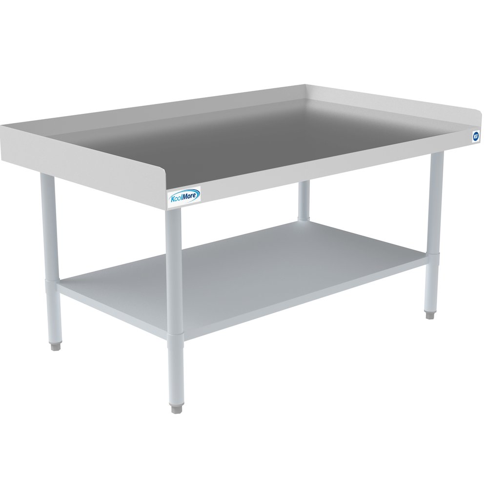 30" x 48" 16-Gauge Stainless Steel Equipment Stand with Galvanized Undershelf,