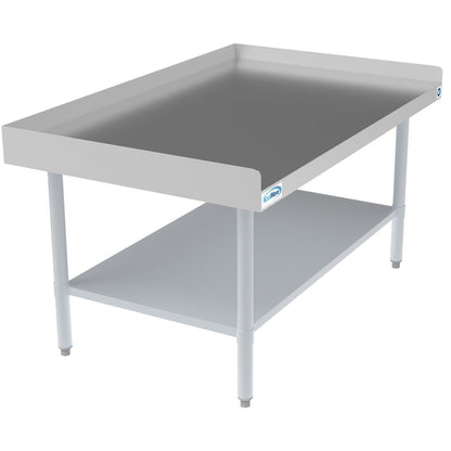 30" x 48" 16-Gauge Stainless Steel Equipment Stand with Galvanized Undershelf,