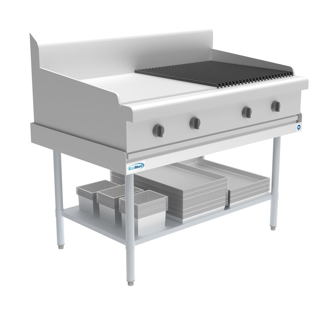 30" x 48" 16-Gauge Stainless Steel Equipment Stand with Galvanized Undershelf,