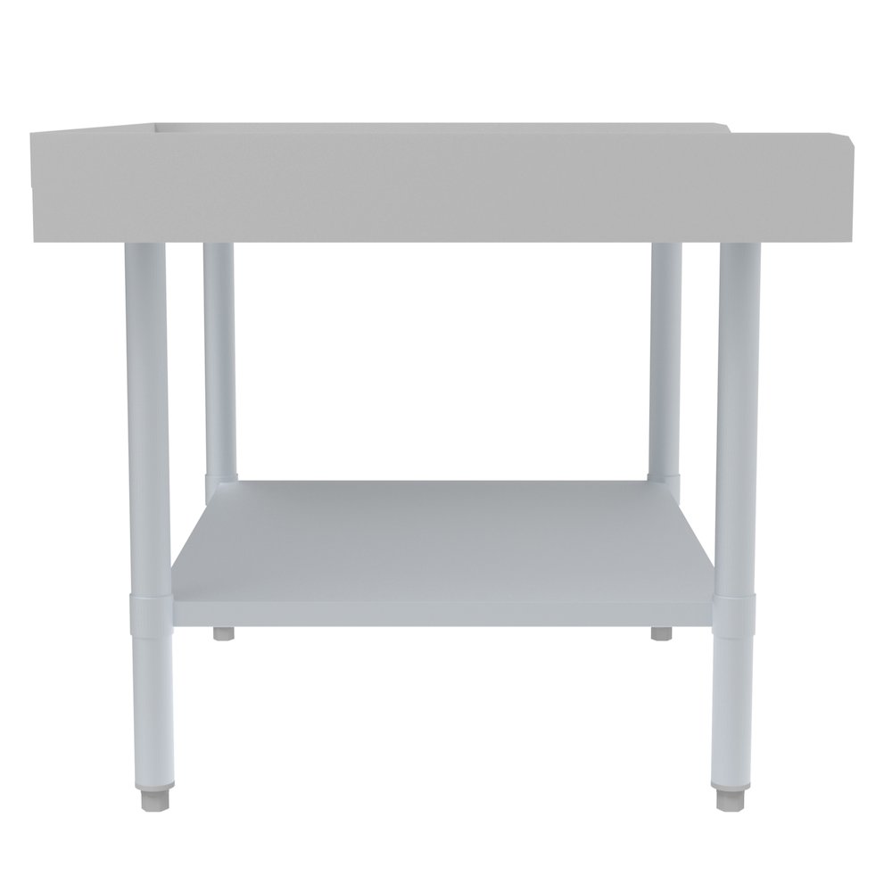 30" x 36" 16-Gauge Stainless Steel Equipment Stand with Galvanized Undershelf,