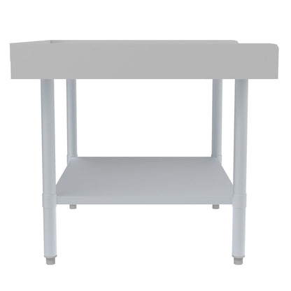 30" x 36" 16-Gauge Stainless Steel Equipment Stand with Galvanized Undershelf,
