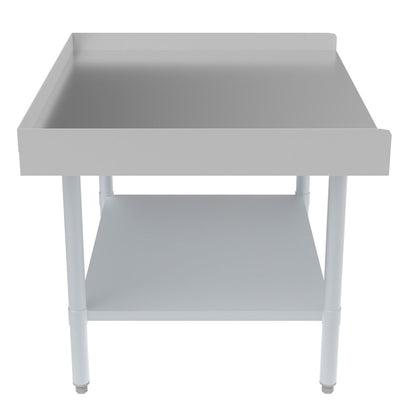 30" x 36" 16-Gauge Stainless Steel Equipment Stand with Galvanized Undershelf,