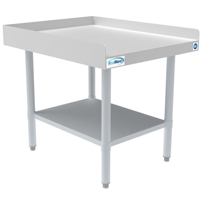 30" x 24" 16-Gauge Stainless Steel Equipment Stand with Galvanized Undershelf,