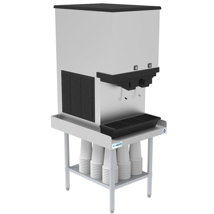 30" x 24" 16-Gauge Stainless Steel Equipment Stand with Galvanized Undershelf,