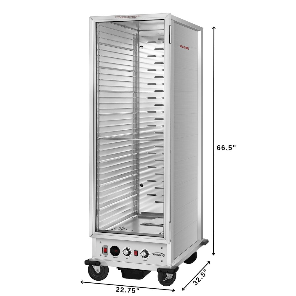 33 in. Non-Insulated Glass Door Heated Holding/Proofing Cabinet