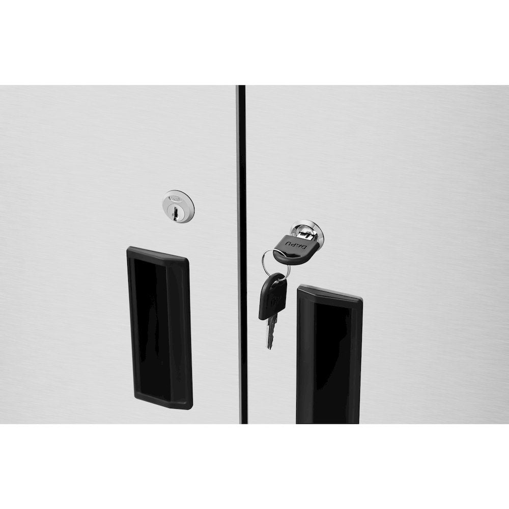 60 in. Kitchen Wall Cabinet with Hinged Doors and 2 shelves in Stainless-Steel