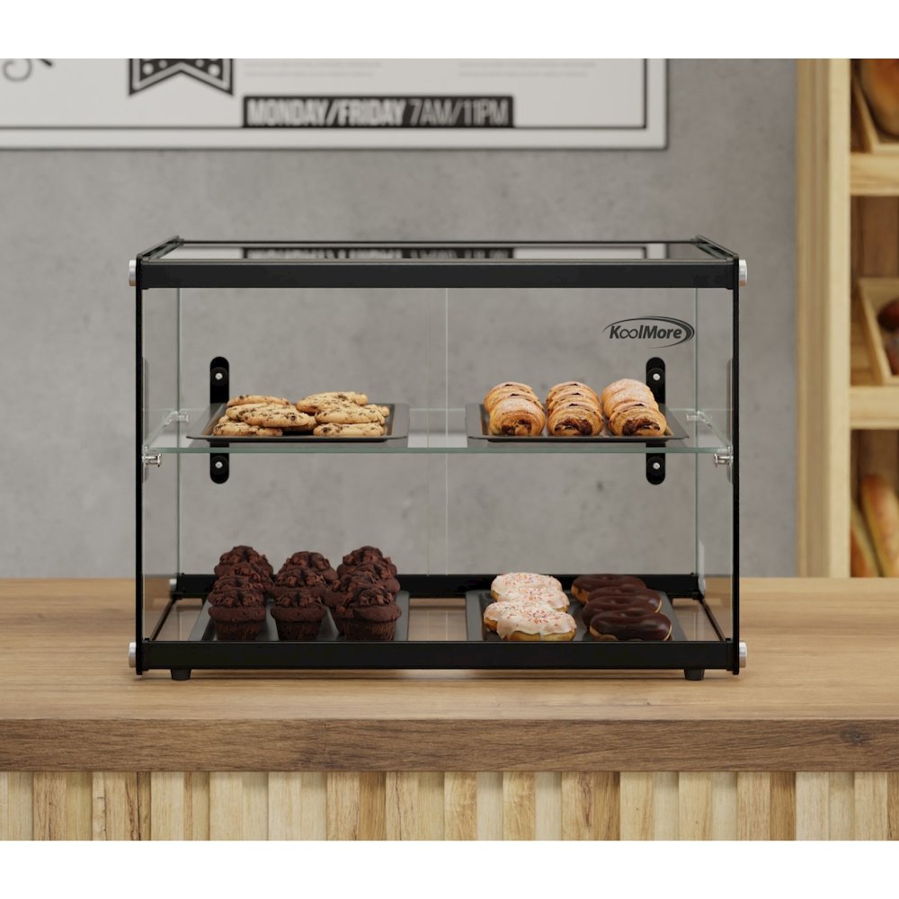 22 in. Tiered Pastry Display Case