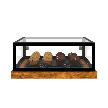 20 in. Wood and Glass Muffin, Cake Bakery Display Case