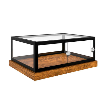 20 in. Wood and Glass Muffin, Cake Bakery Display Case