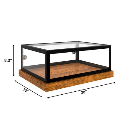 20 in. Wood and Glass Muffin, Cake Bakery Display Case