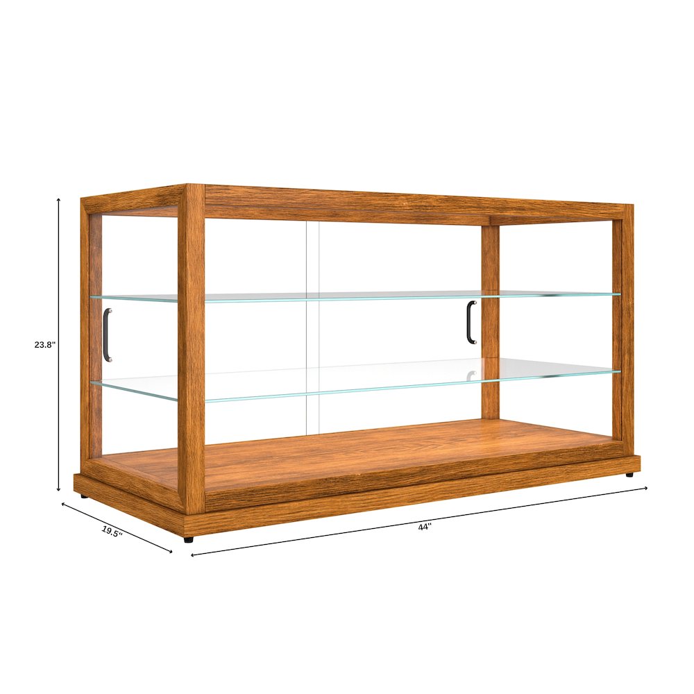 44 In. Artisan Horizontal Light Wooden Bakery Display Case 9 Cu. ft.