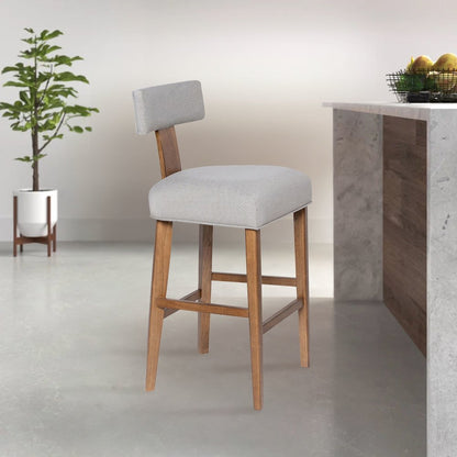Thalia T-Back Bar Stool with Fully Upholstered Cushion