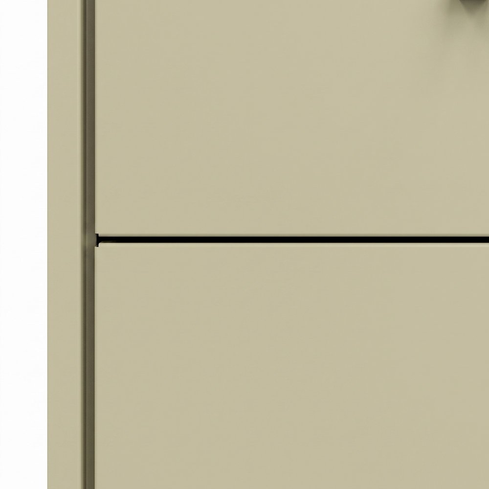 Bison Office Vertical Lateral File Cabinet with 2-Drawer Metal Build, Putty