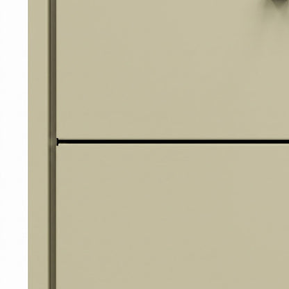 Bison Office Vertical Lateral File Cabinet with 2-Drawer Metal Build, Putty