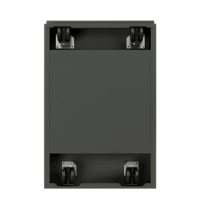 Hirsh 20 inch Deep Mobile Pedestal File Cabinet 2 Drawer Box-File Charcoal/Black