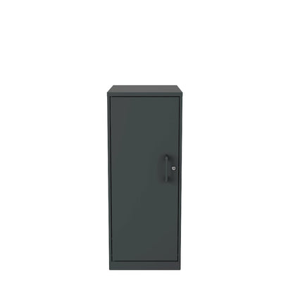 35.5" High 3-Shelf Storage Locker Cabinet, Welded Metal, Charcoal