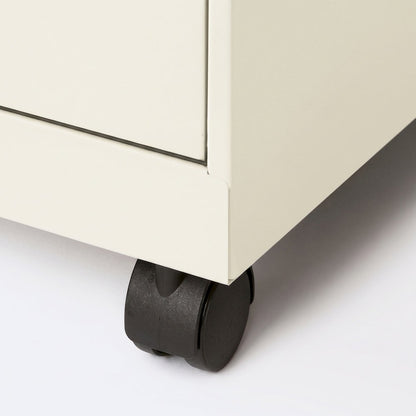 Bison Office Steel Vertical File Organizer with 2 Drawers, Pearl White