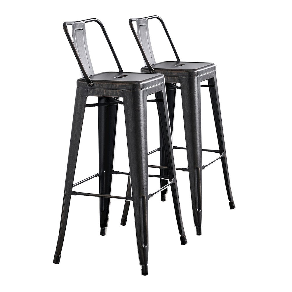 Modern Industrial Costal Metal Barstools