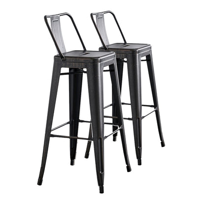 Modern Industrial Costal Metal Barstools