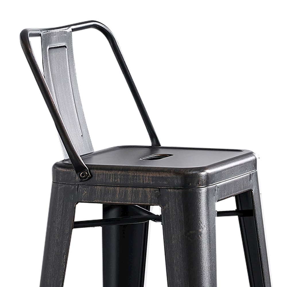 Modern Industrial Costal Metal Barstools