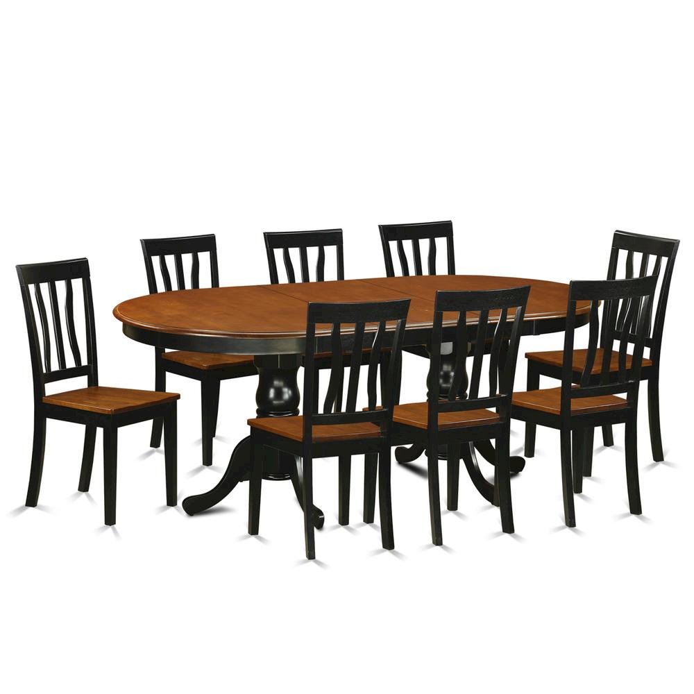 Elegant 9-Piece Dining Table Set – Solid Wood Dining Table for 8