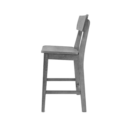 Torino Wood Counter Stool - Charcoal Grey
