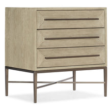 Cascade Three-Drawer Nightstand