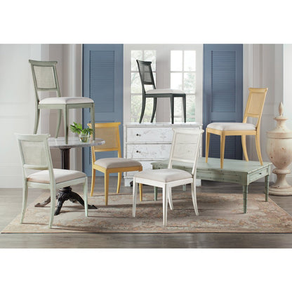 Charleston Fabric Upholstered Side Chair in Verdigris Green by Hooker Furniture